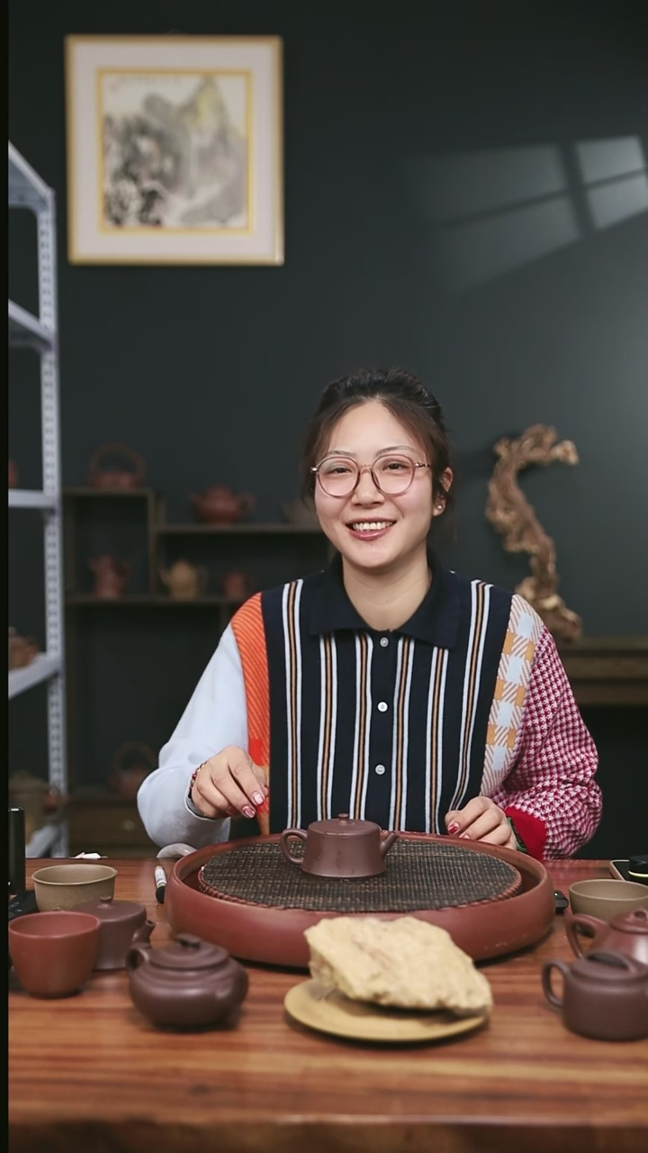 【闪购商品】紫砂高砂老紫泥13号云柱140CC微微暇