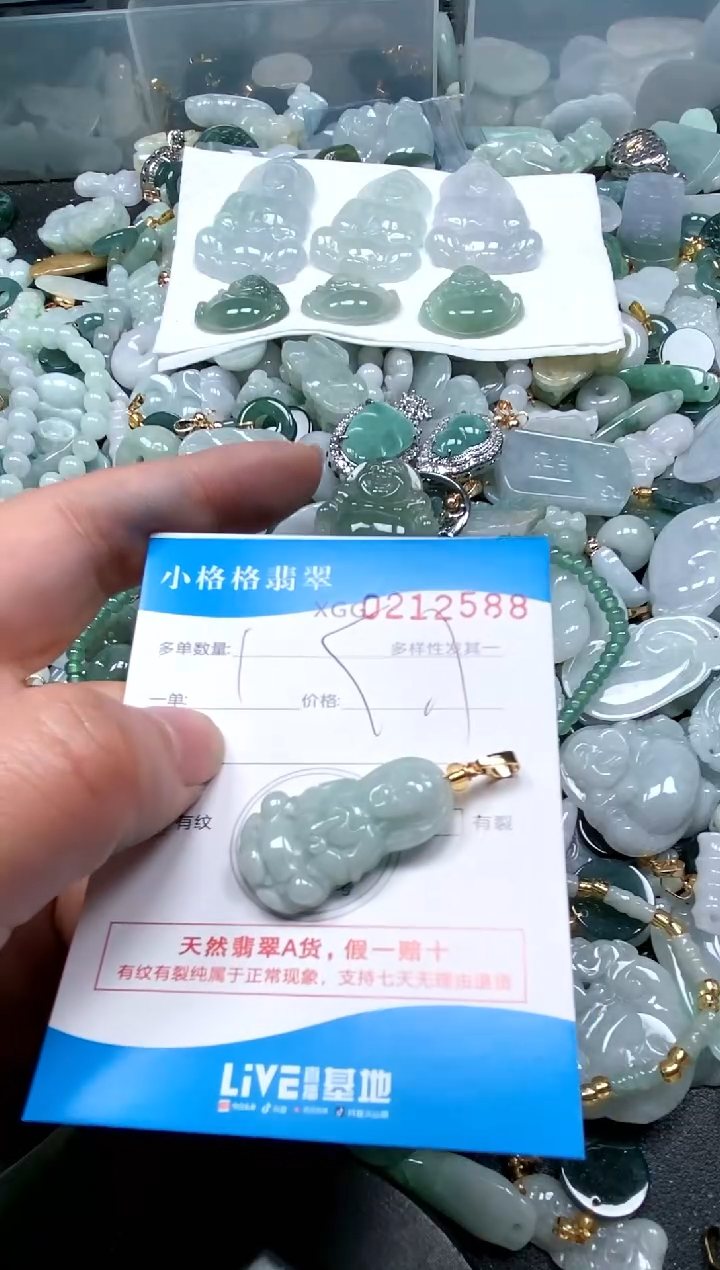 【闪购商品】翡翠颈饰未镶嵌闪购商品0212588