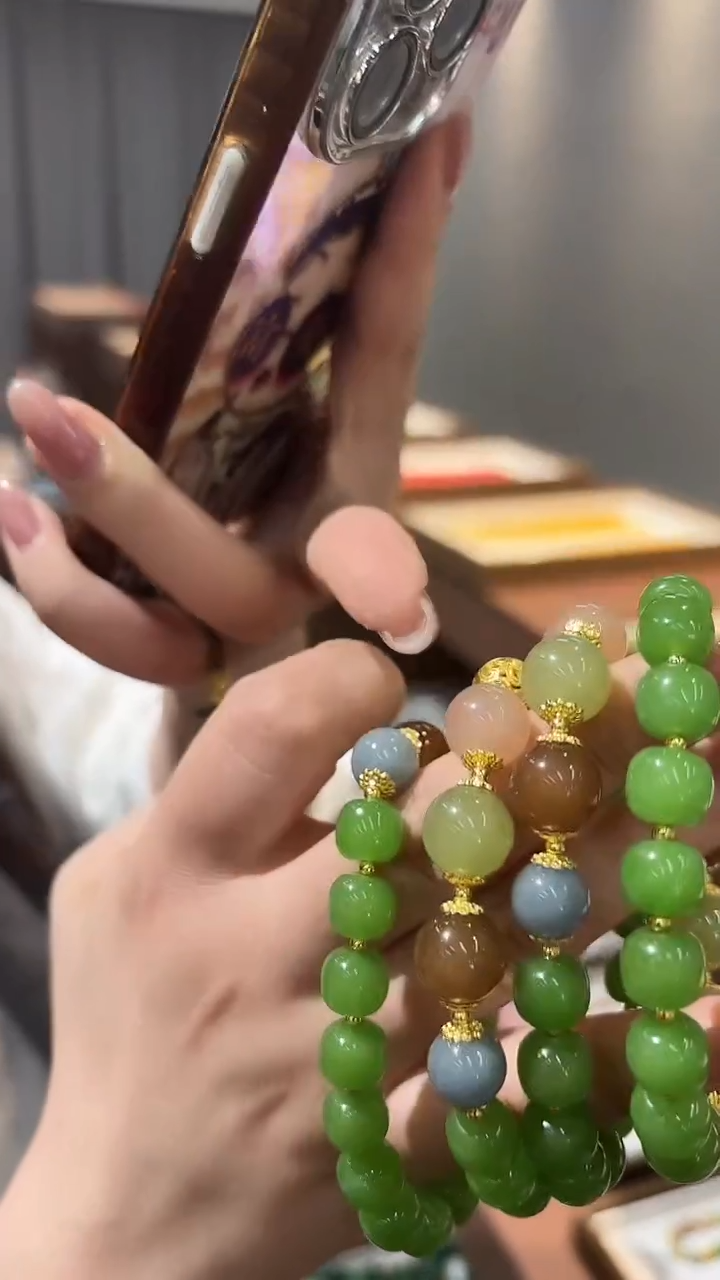 未镶嵌手链和田玉DIY款S954