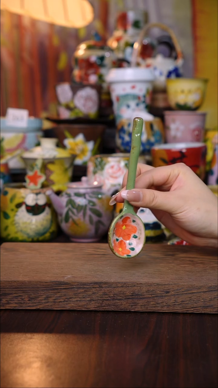 杯子陶泥垚手作 景德镇手工手绘陶瓷器物