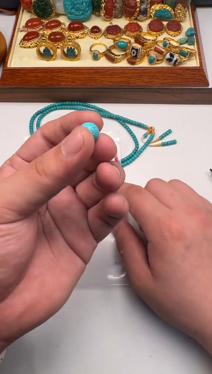 未镶嵌绿松石挂件嗖****～配饰配饰