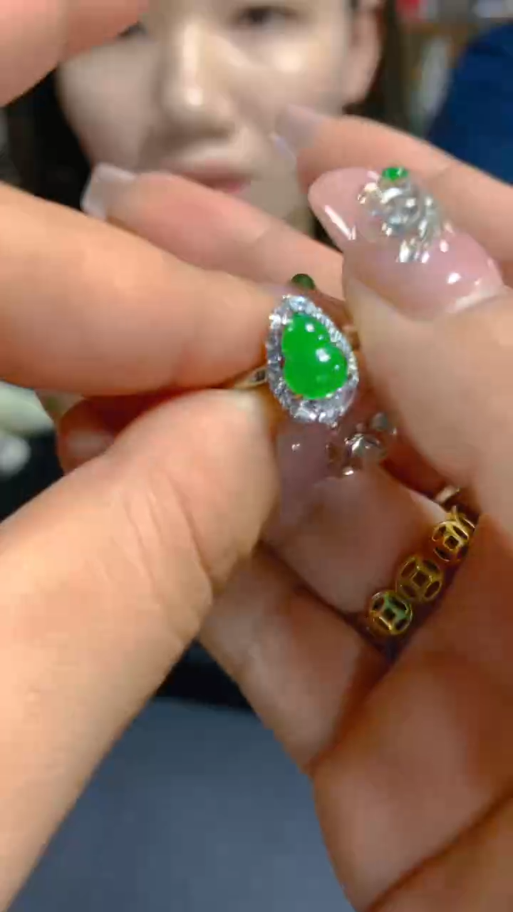 【闪购商品】翡翠戒指未镶嵌0665597178多样性发其一