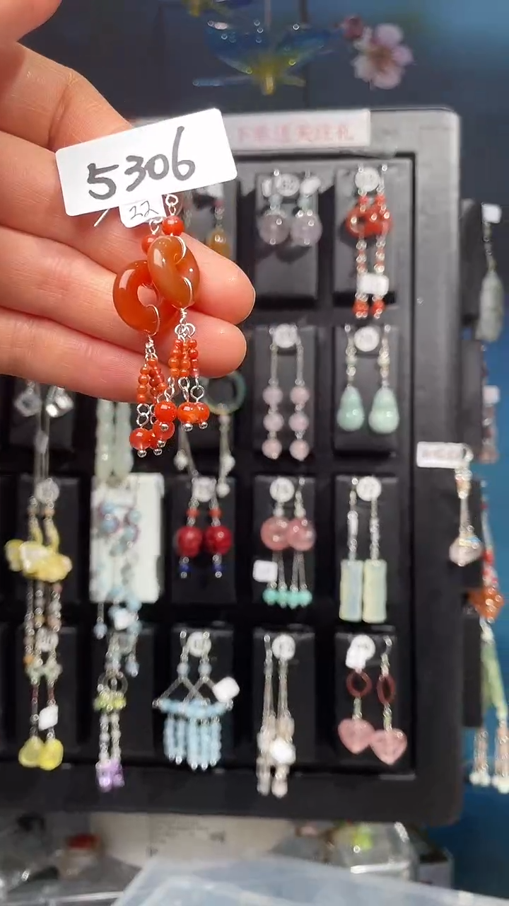 未镶嵌耳饰玛瑙/玉髓喜欢拍