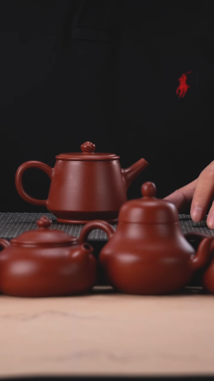 茶壶紫砂朱泥光速高身桶汉瓦