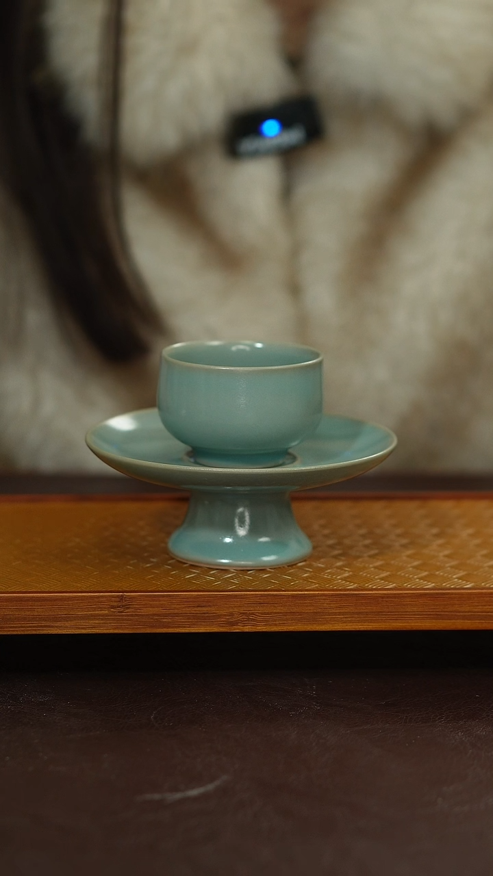 摆件陶原矿原釉汝宋汝瓷