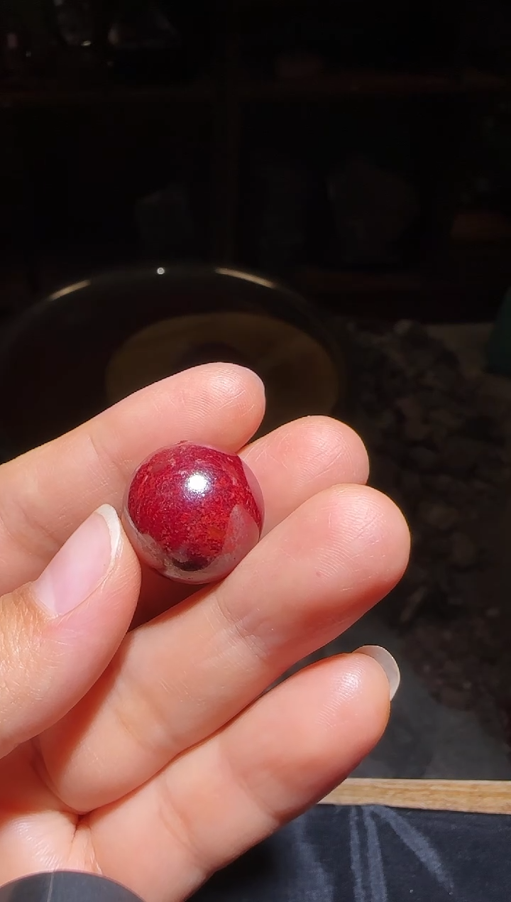 天然辰砂朱砂圆珠79