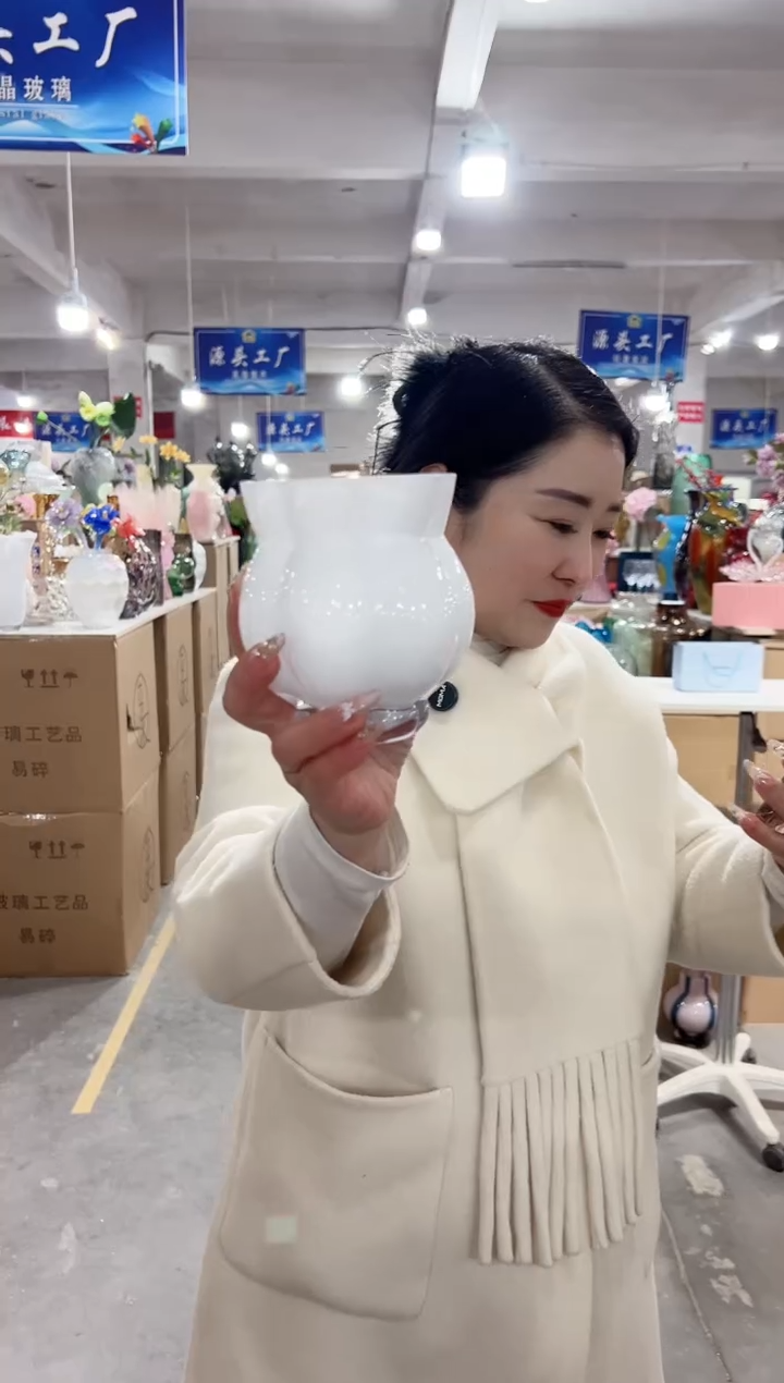 【闪购商品】玻璃花伴你花瓶微瑕-DRZFS