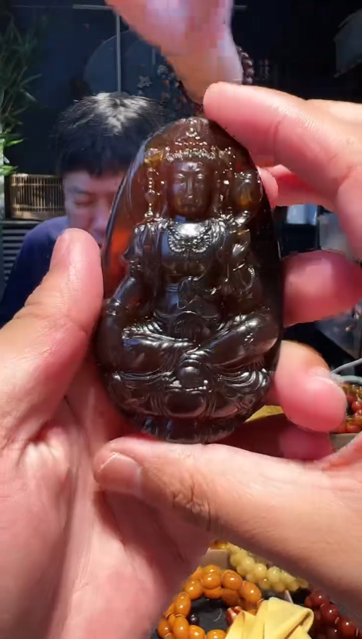 未镶嵌琥珀手串挂件