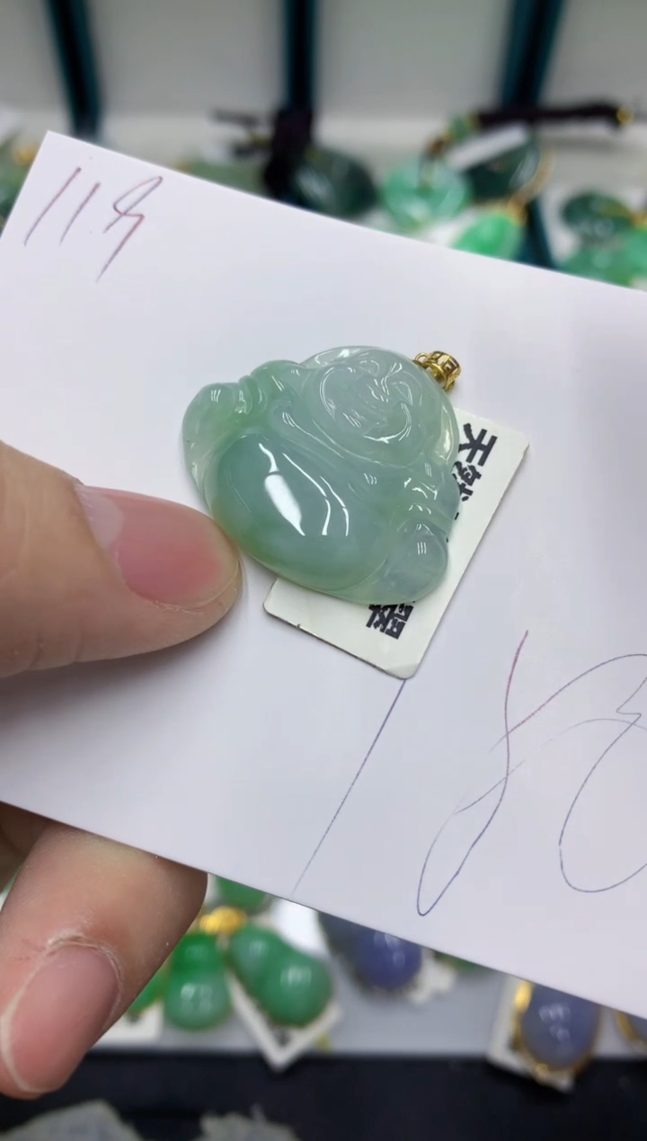 【闪购商品】翡翠颈饰18K金镶嵌号链接11111