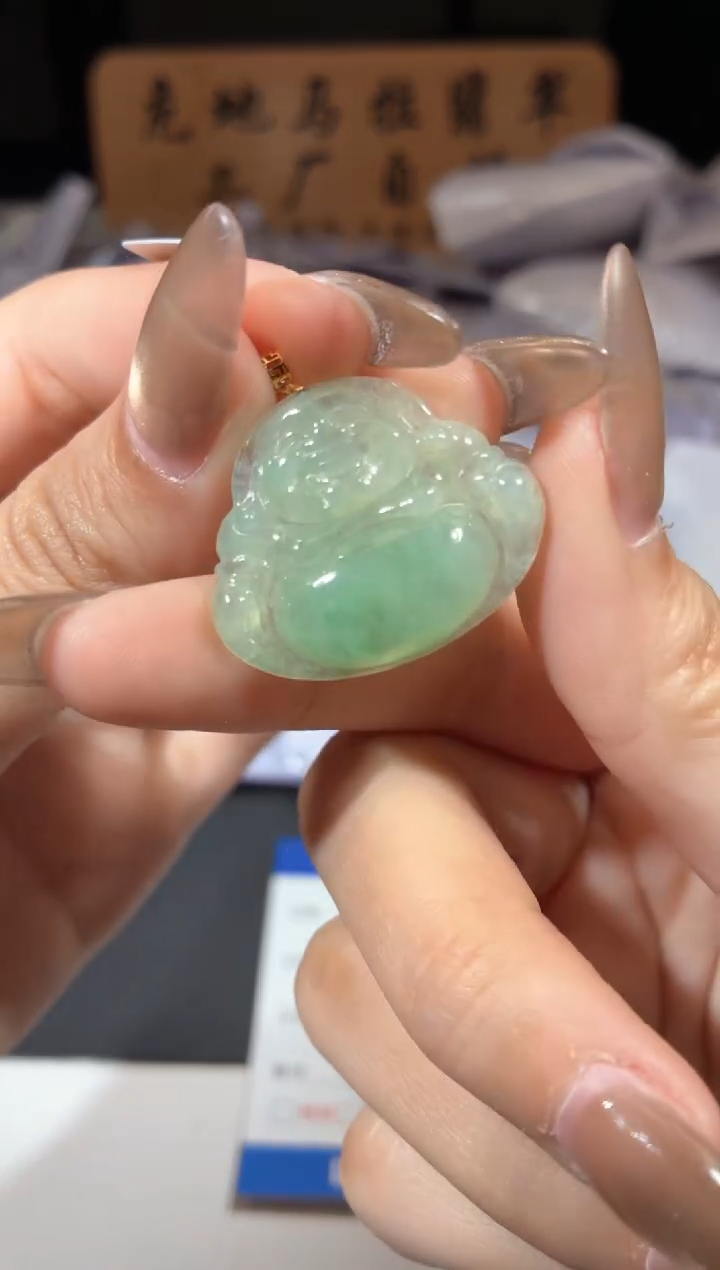 颈饰未镶嵌翡翠天然翡翠A货-