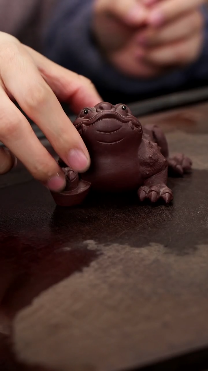 紫砂茶宠紫砂金蟾