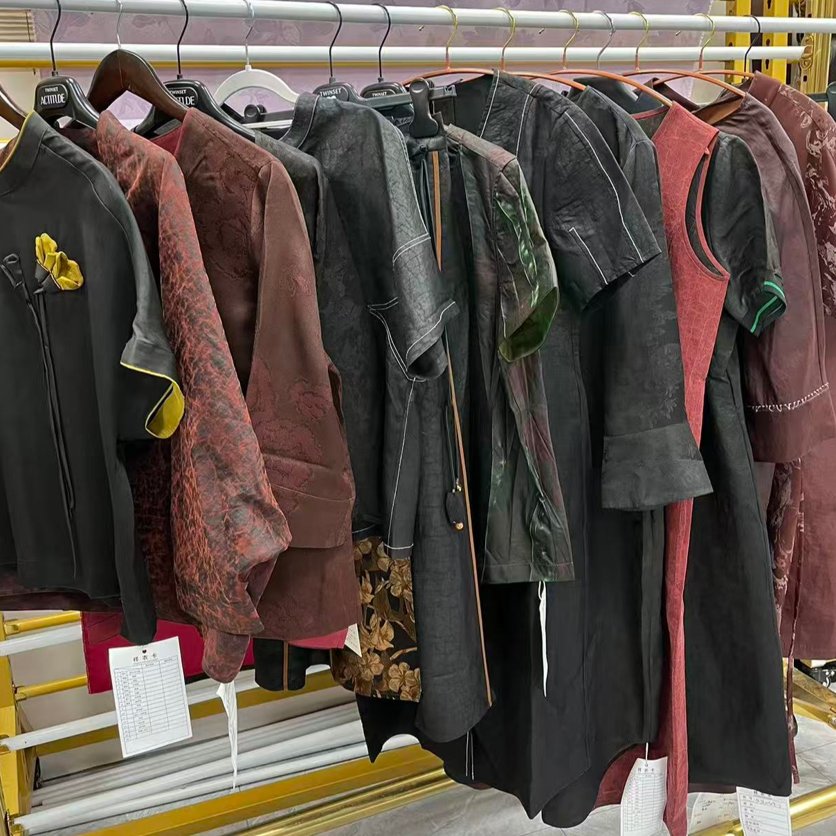 亿硕，桑蚕丝香云纱连衣裙上衣，国风高品质衣服{改价}