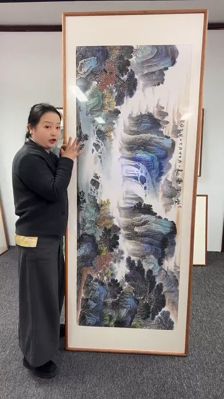 【闪购商品】国画紫气东来210*80张见召老师