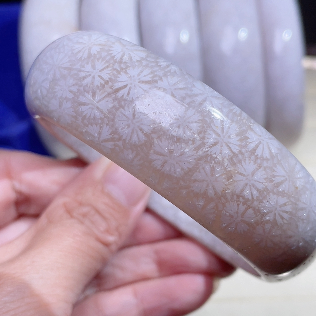 珊瑚玉手镯手排直播选款用