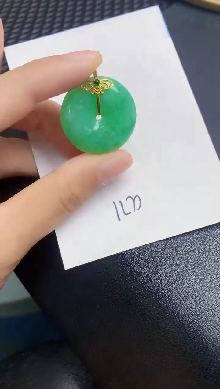 【闪购商品】翡翠颈饰18K金镶嵌000000000