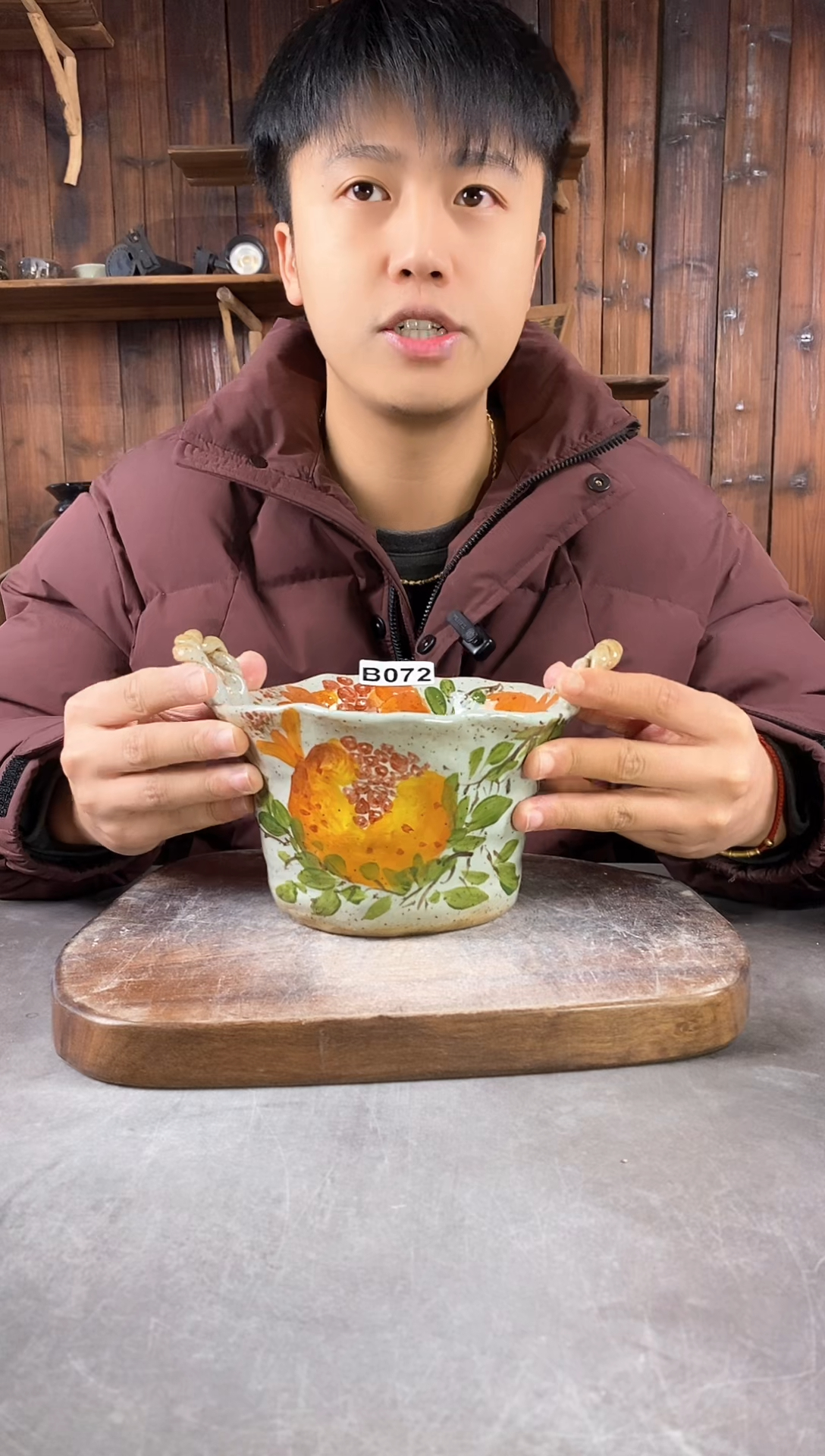 【闪购商品】碗072，手工手绘，新年快乐！