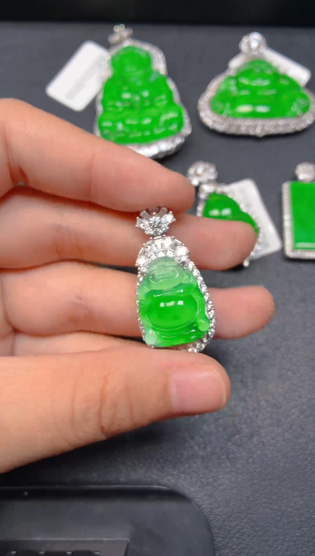 颈饰银S925镶嵌翡翠1