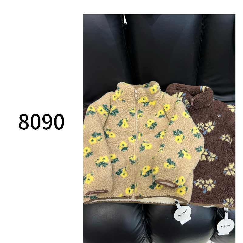 【宋晓暖】冬款碎花儿童防羊羔绒韩系加绒加厚外套NJ-240060