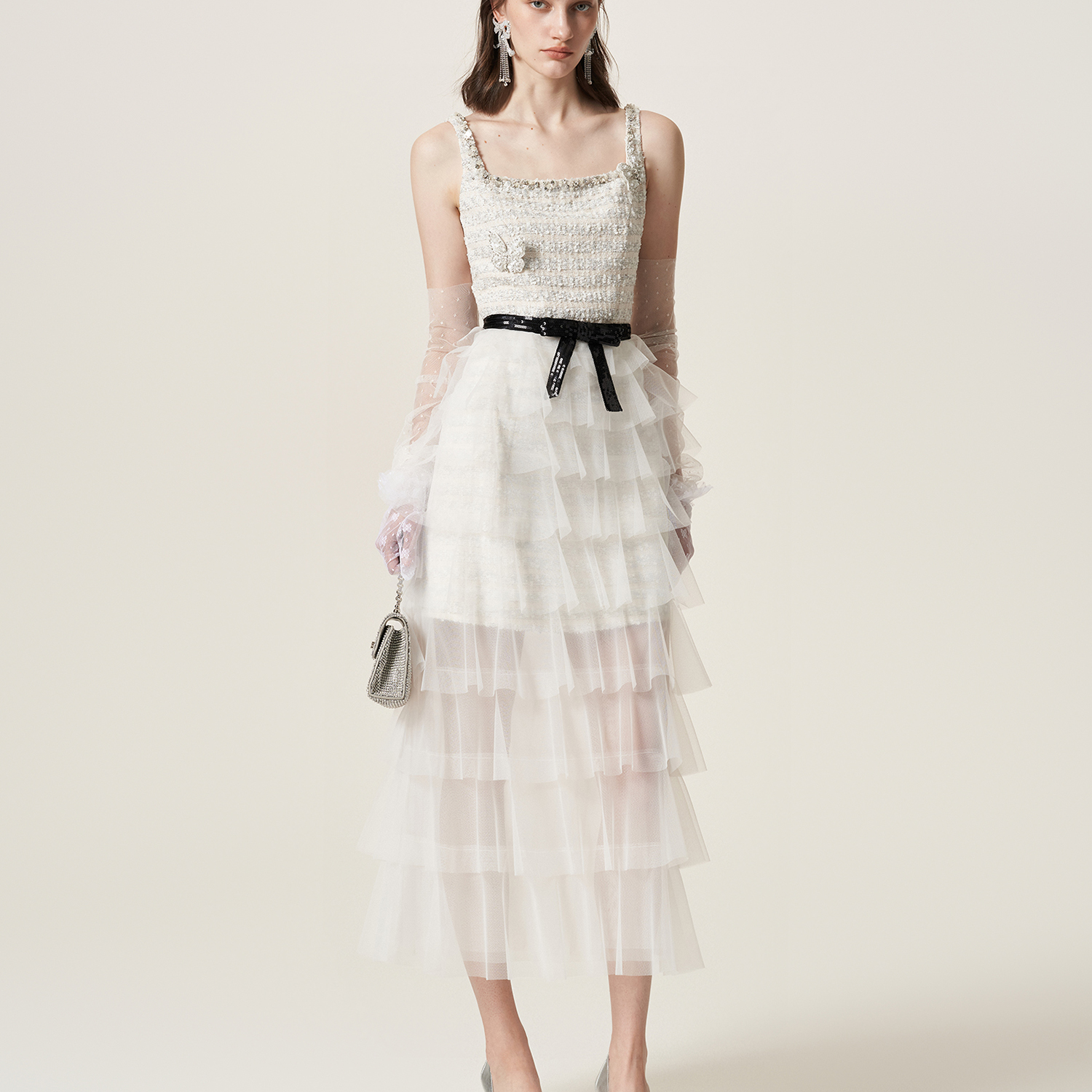 COCOON/可可尼蛋糕裙法式连衣裙25409BN021031070