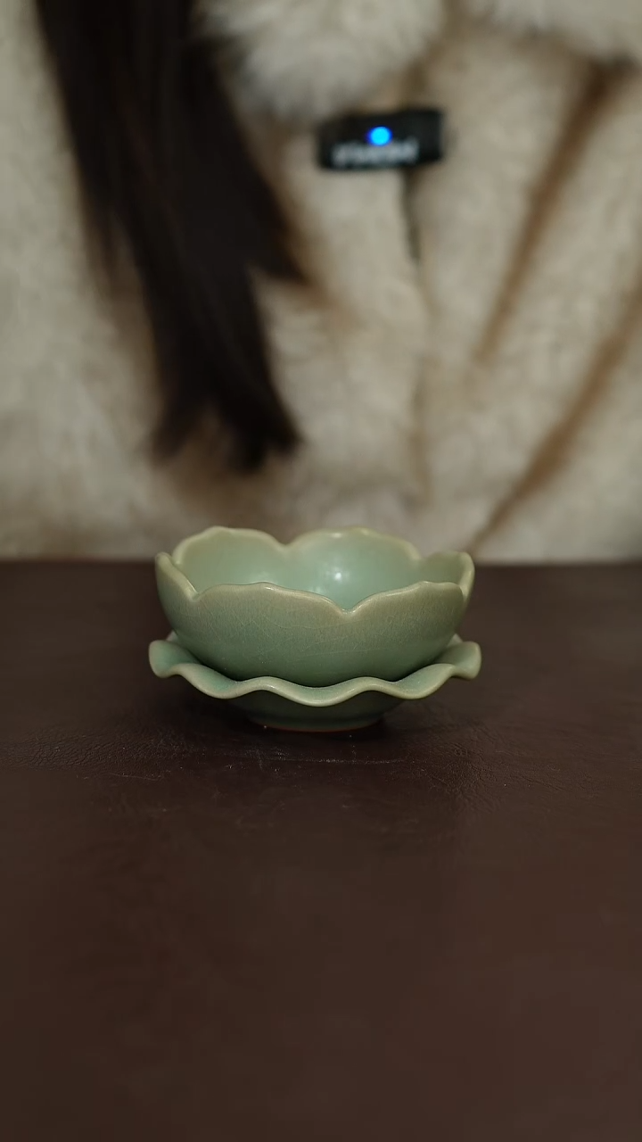 摆件陶原矿原釉汝宋汝瓷