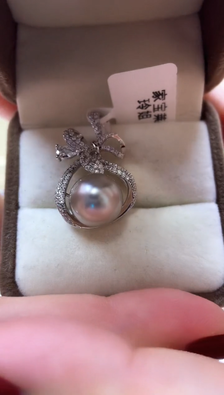 【闪购商品】海水珍珠吊坠银S925镶嵌吊坠