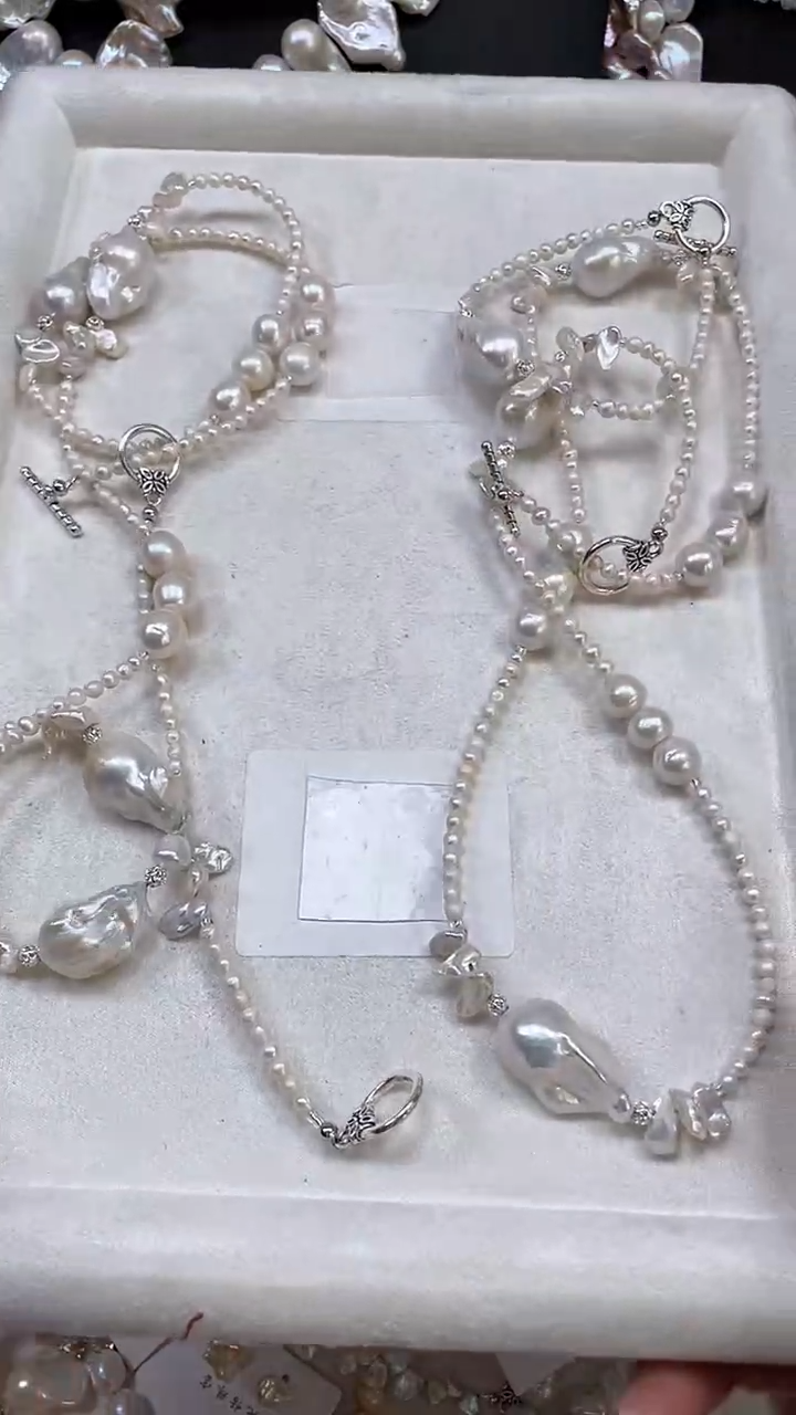 未镶嵌套装淡水珍珠【纯恬饰品】（多样性发货发一）