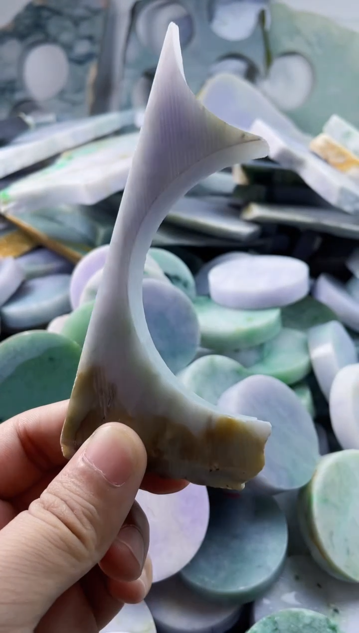 翡翠裸石天然A货翡翠1021