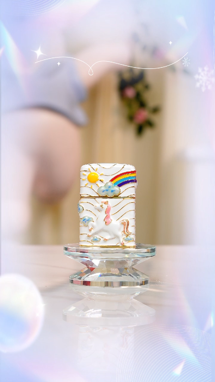 Zippo 阳光彩虹小白马 礼盒礼袋一整套