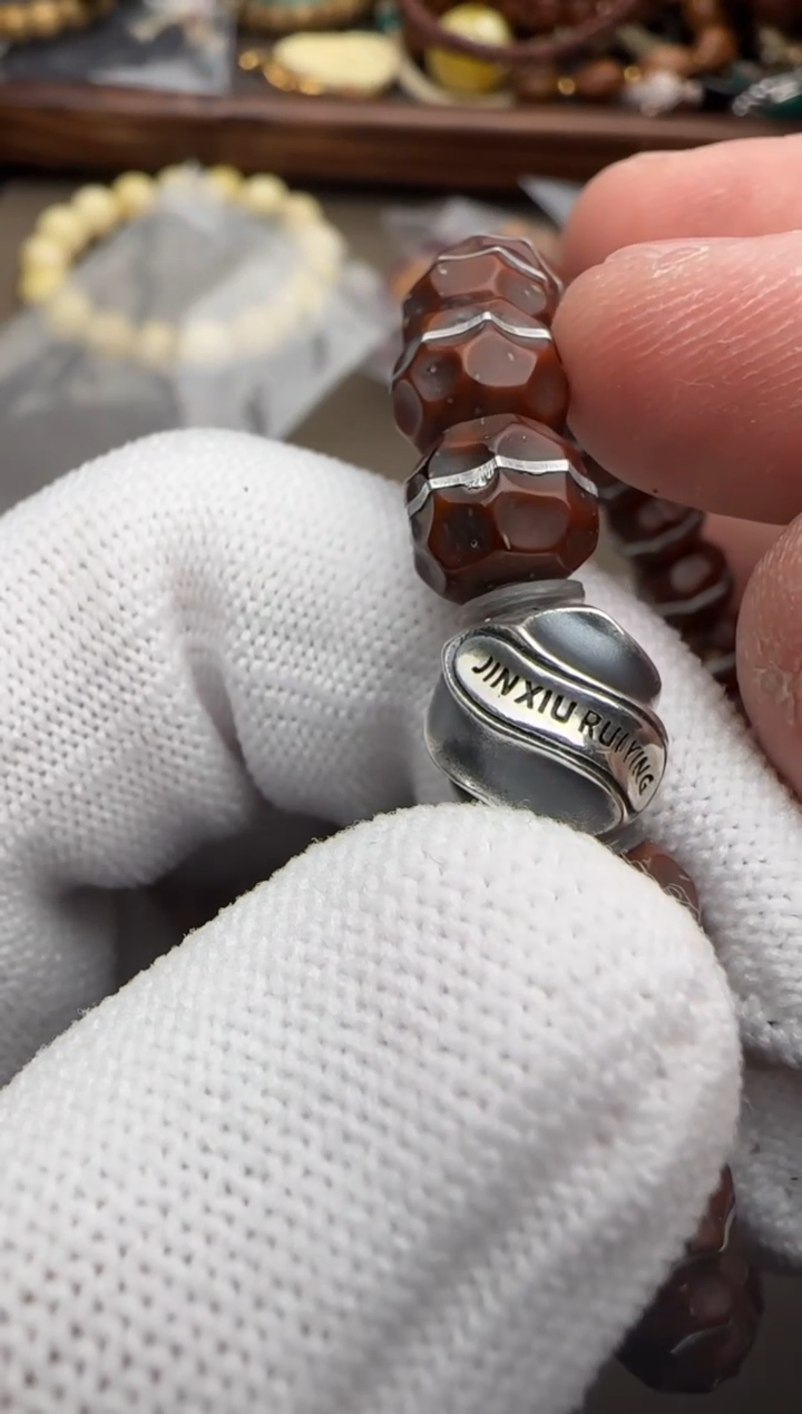 【闪购商品】菩提手串银S925镶嵌紫金鼠手串