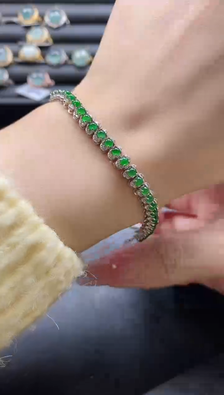 【闪购商品】翡翠戒指银S925镶嵌1111