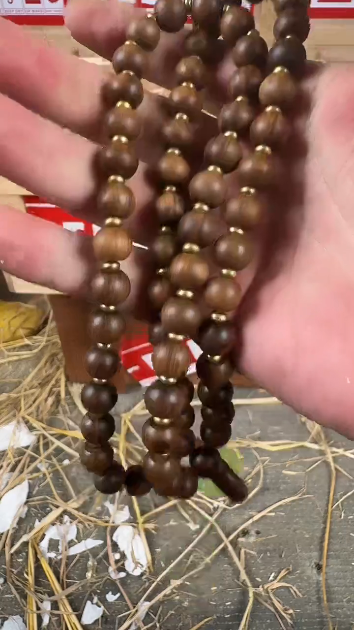 手串菩提根/象牙果花梨108