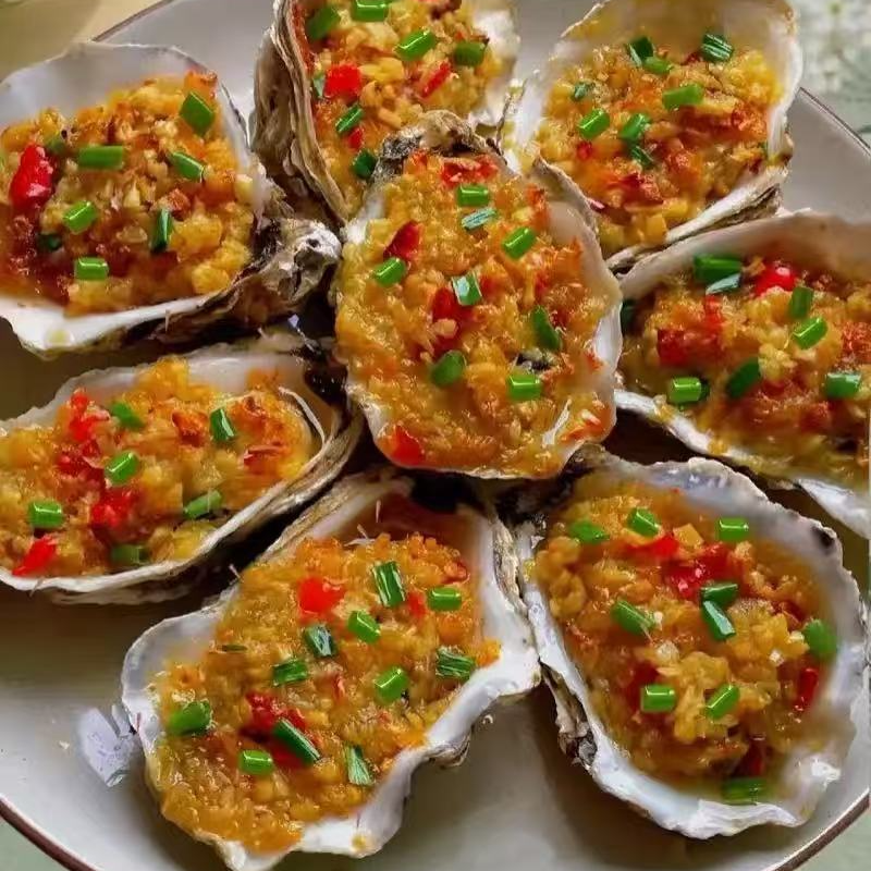 惠：蒜蓉生蚝5个 （4两+）超大 1200-1500g