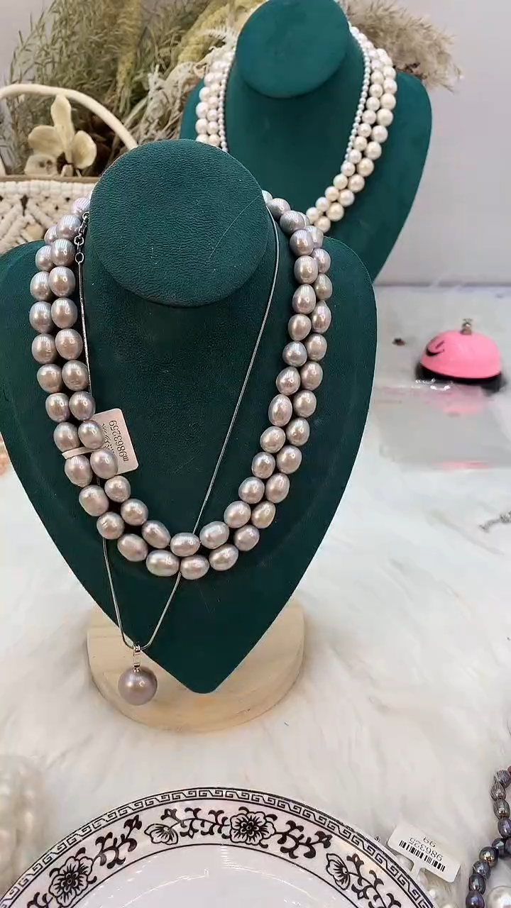 【闪购商品】淡水珍珠项链合金18