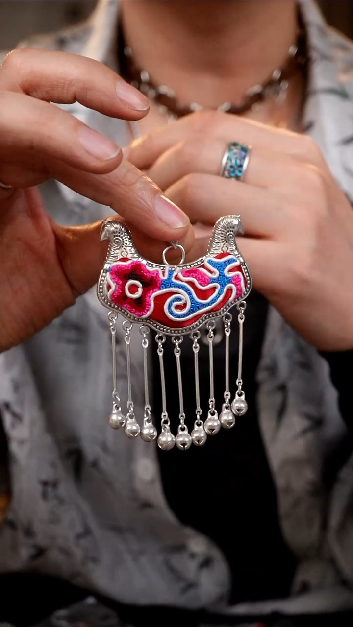 【闪购商品】刺绣029非遗手工刺绣吊坠