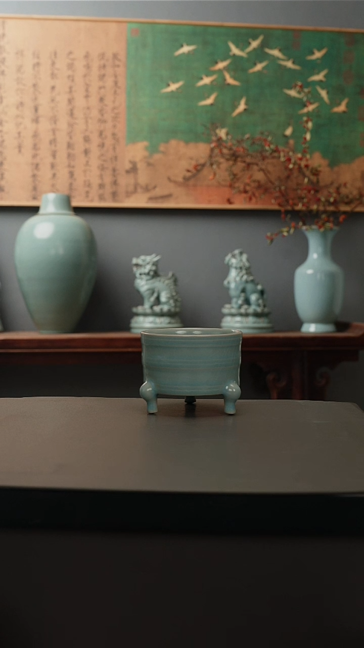 原产地原矿   三足杯