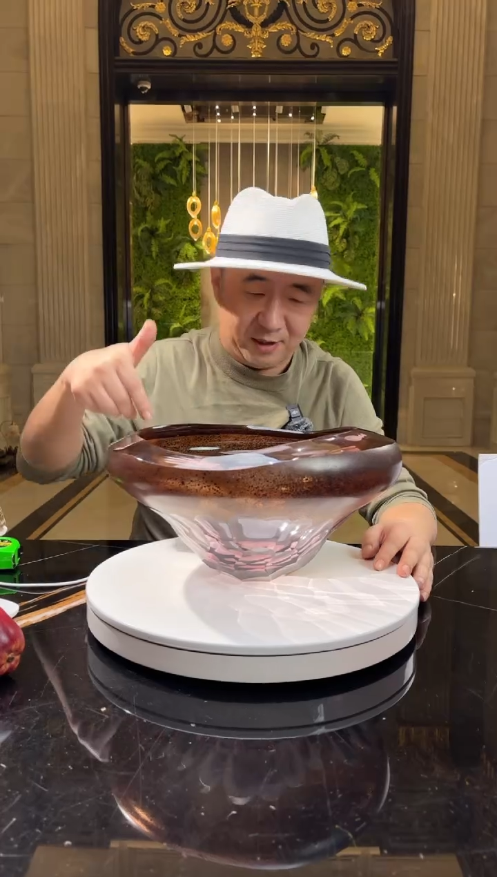 【闪购商品】摆件AJ1011032金红艺术果盘