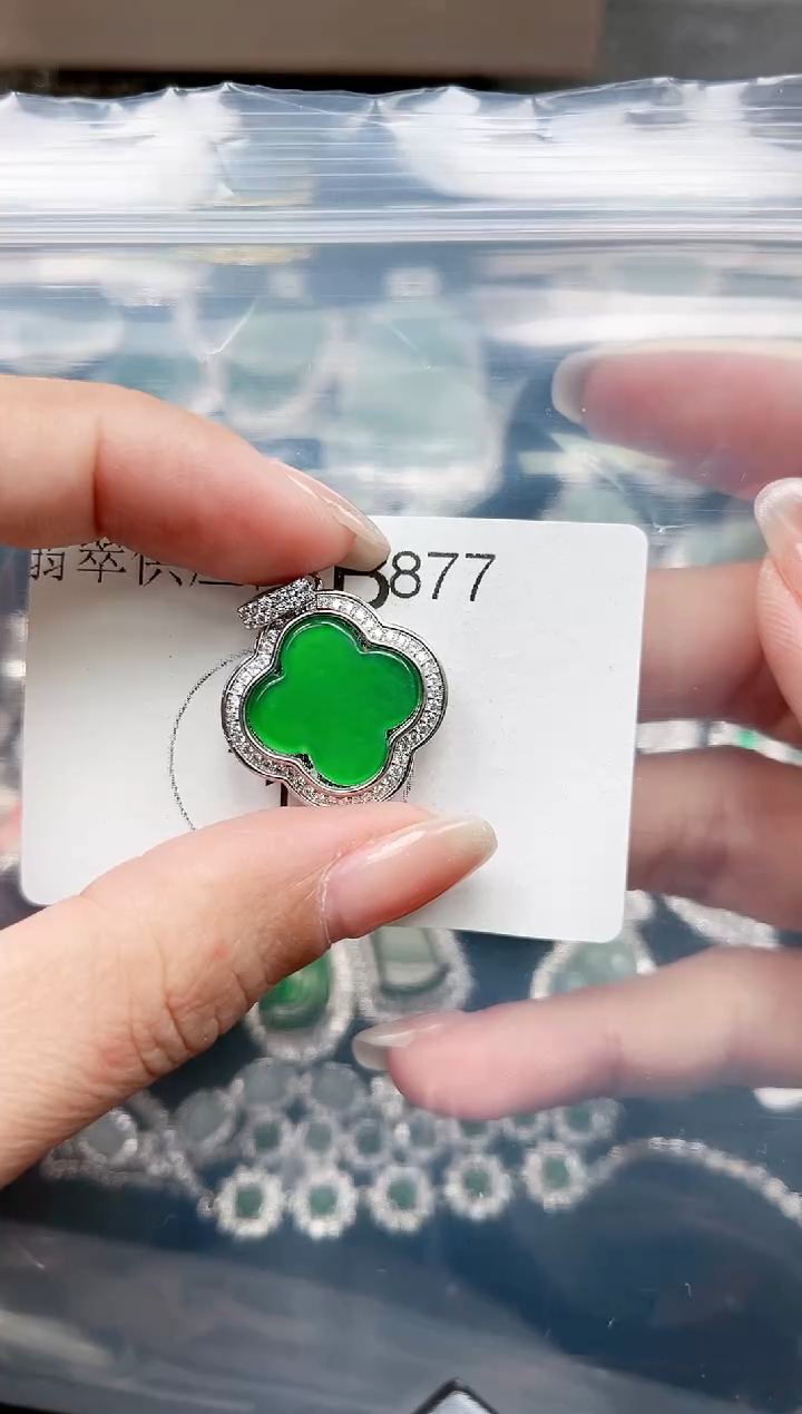 【闪购商品】翡翠颈饰未镶嵌877赠皮绳