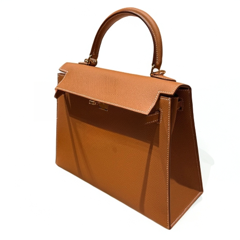 新款【KL硬凯金棕色小中大号】女包时尚气质手提包百搭斜跨单肩包