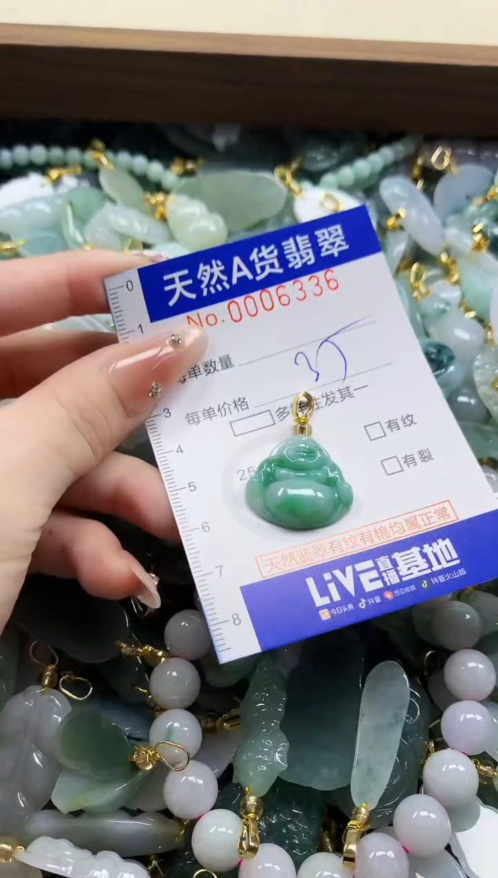 颈饰未镶嵌翡翠天然A货翡翠