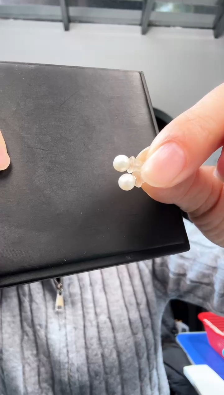 未镶嵌耳钉淡水珍珠优0003