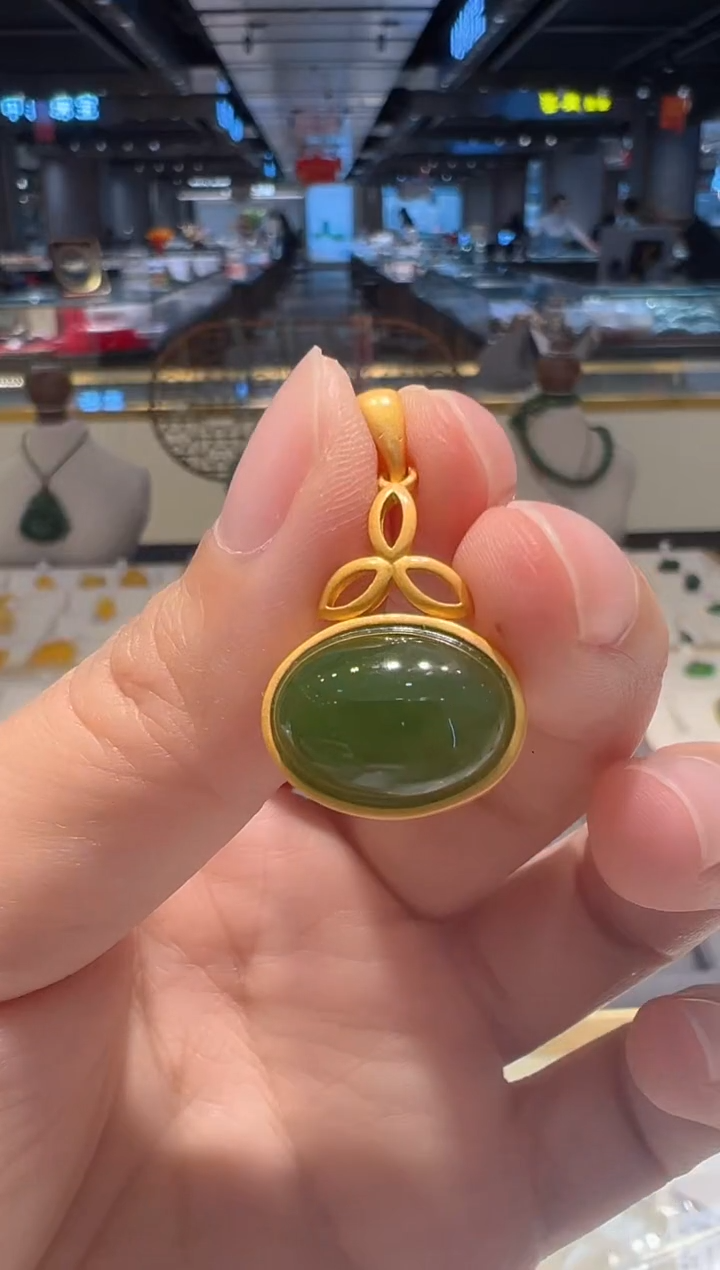 【闪购商品】和田玉颈饰银S925镶嵌1111111