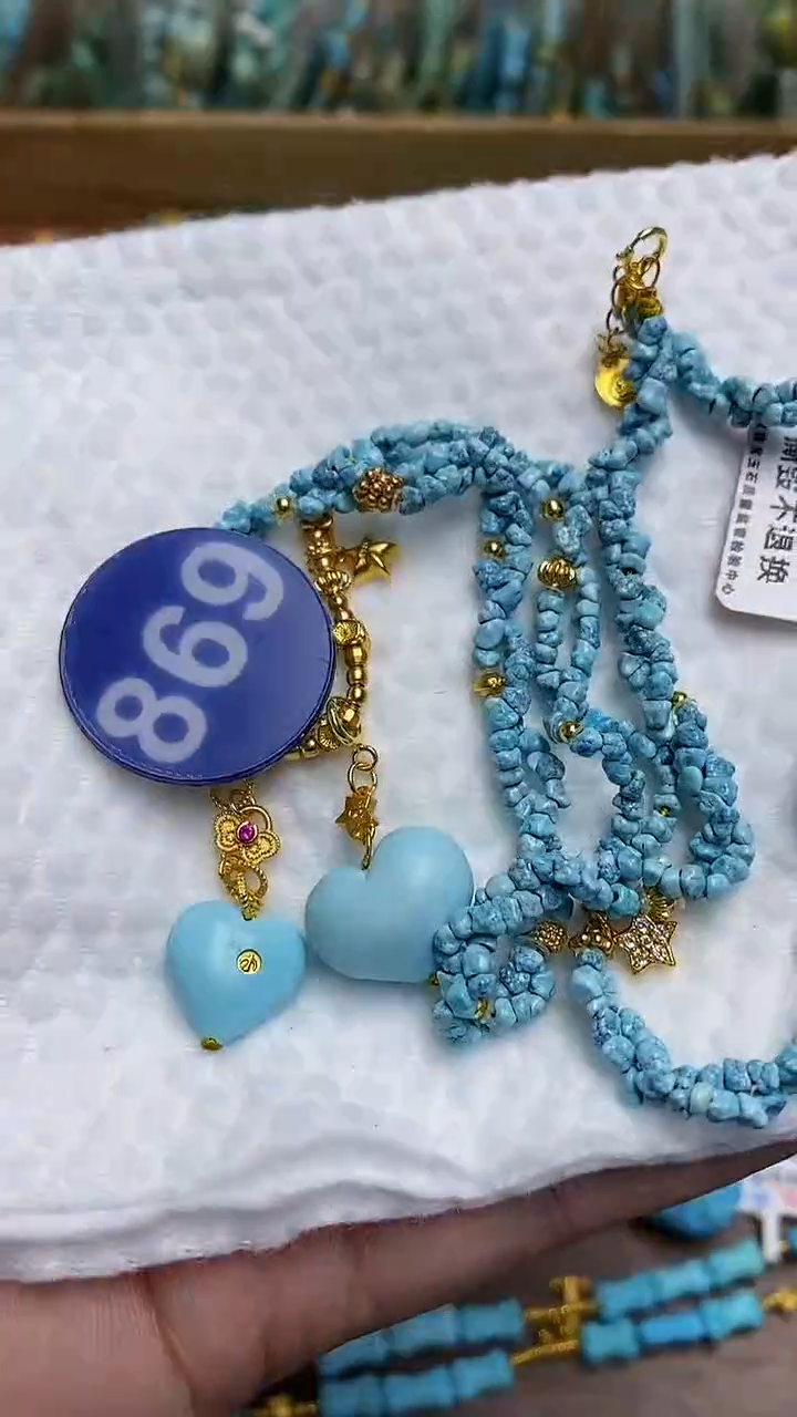 【闪购商品】绿松石项链银S925镶嵌869