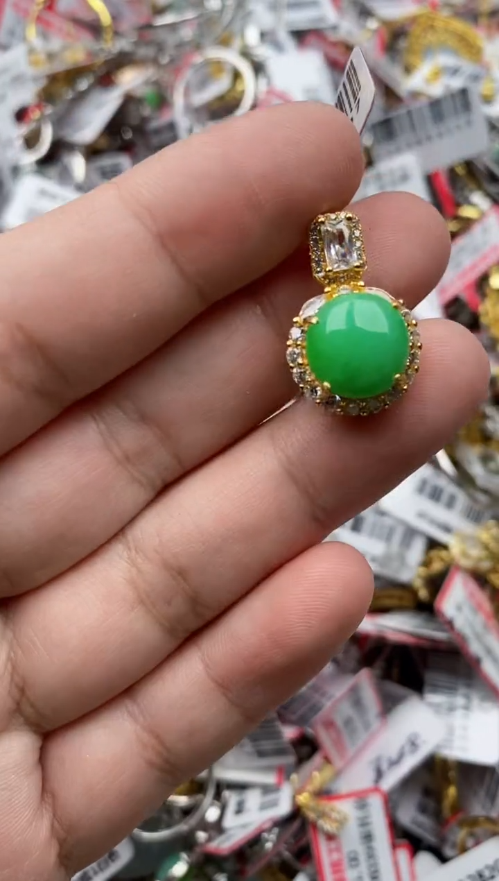 【闪购商品】翡翠戒指银S925镶嵌55555---6