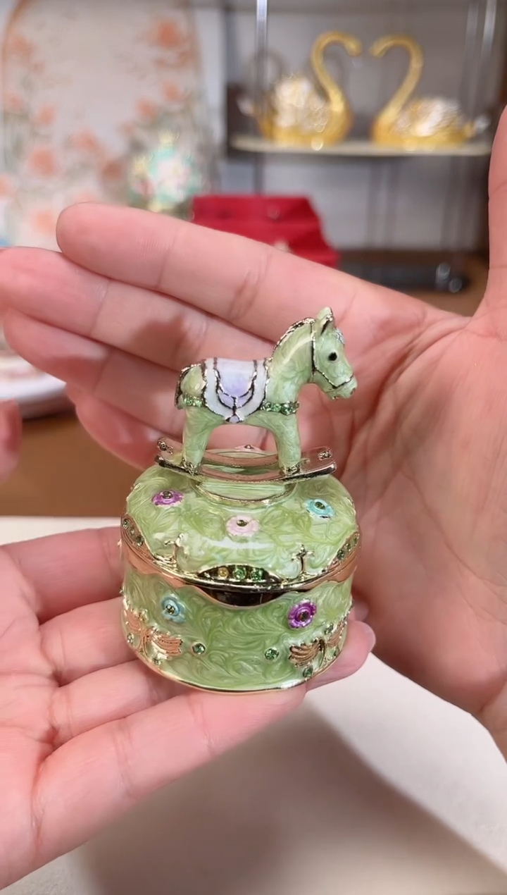 【闪购商品】易尚宝珐琅彩首饰盒