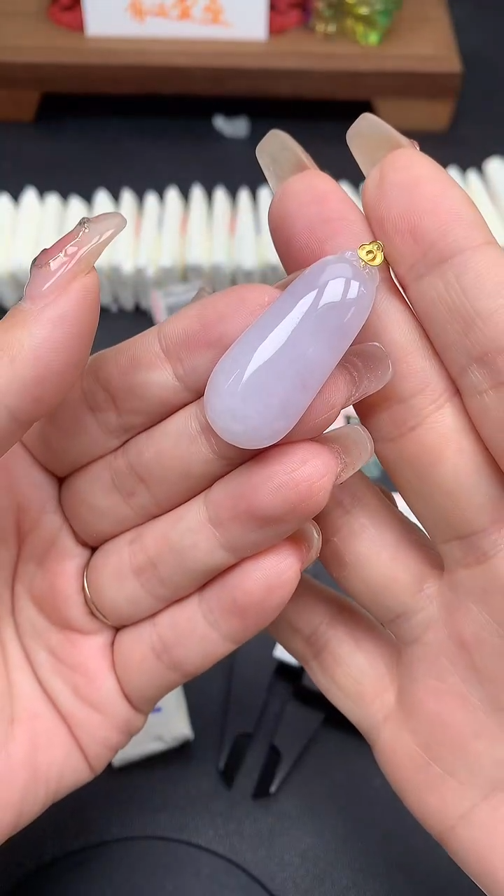 【闪购商品】翡翠吊坠(不含链)18K金镶嵌MS160343