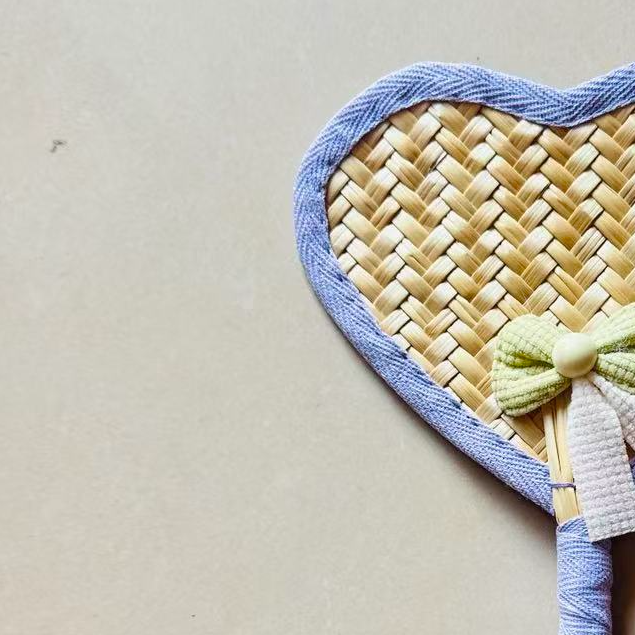 甜美编织迷你扇子