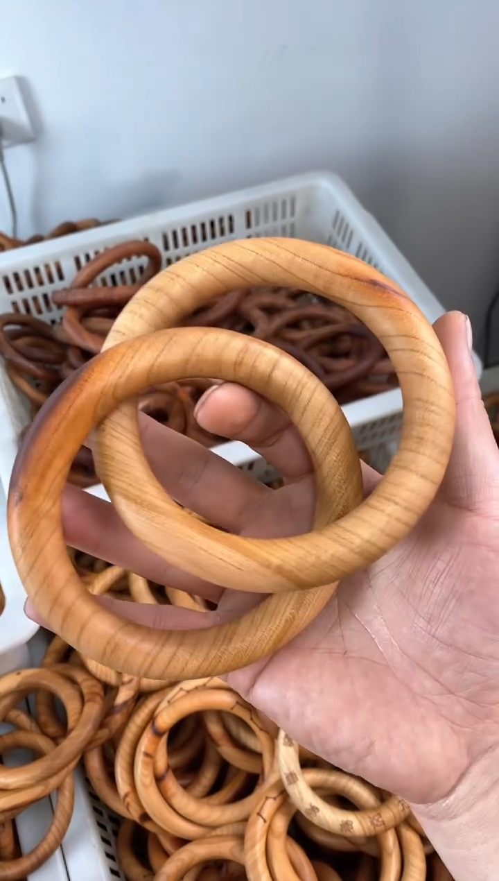 【闪购商品】木桃木刻字80乾坤圈陈