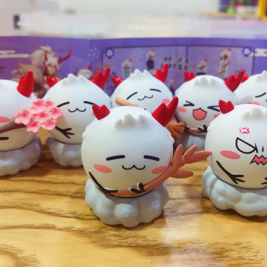 【阴阳师茨球不倒翁】七只小猪潮玩社潮流玩具手办大合集