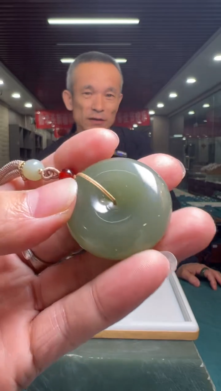 【闪购商品】和田玉平安扣配绳未镶嵌平安扣配绳
