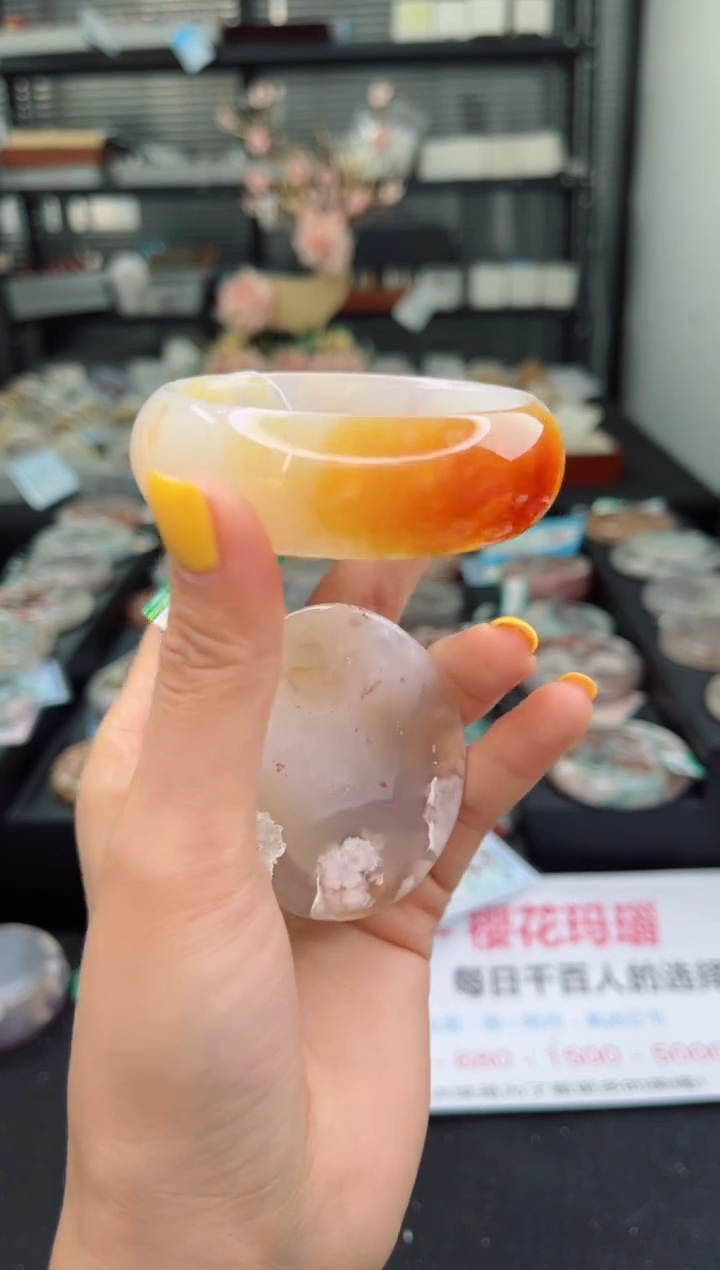 【闪购商品】石英质玉未镶嵌手镯56圈口（赠品镯心）6281802